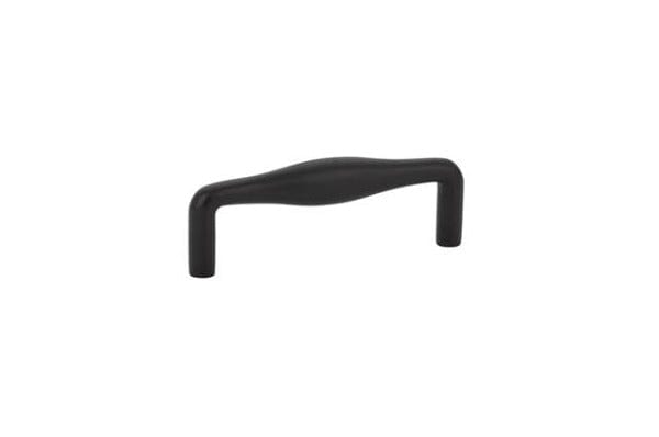 Emtek Dane 3 1/2" Cabinet Pull in Flat Black