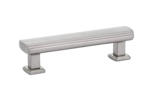 Emtek Art Deco 3 1/2" Cabinet Pull in Satin Nickel