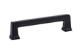 Emtek Alexander 4" Cabinet Pull in Flat Black