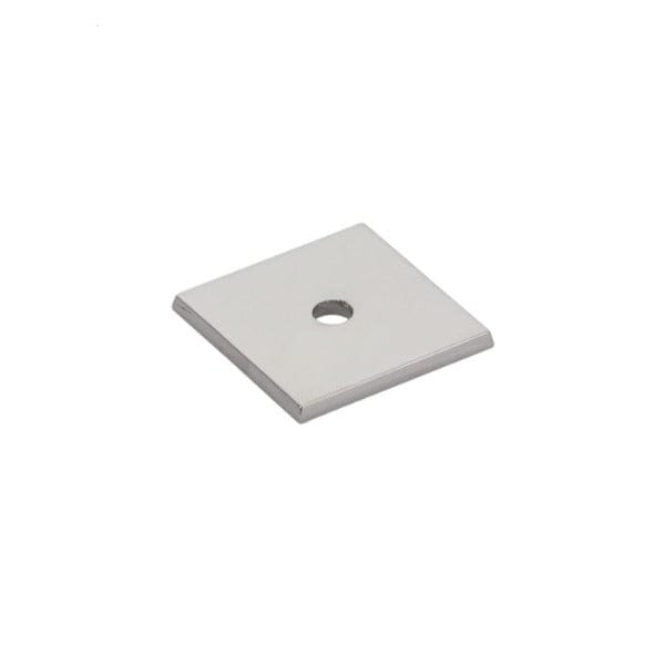 Emtek Art Deco Square 1 1/8" Backplate in Polished Nickel