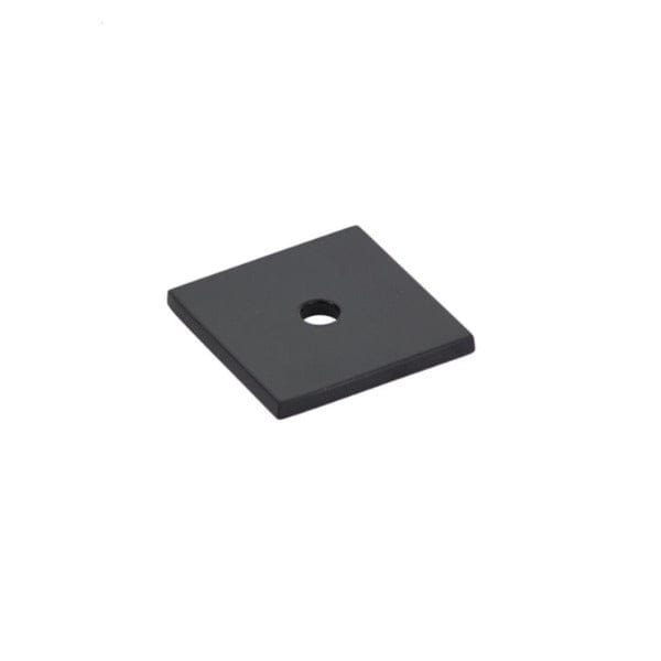 Emtek Art Deco Square 1 1/8" Backplate in Flat Black