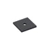 Emtek Art Deco Square 1 1/8" Backplate in Flat Black