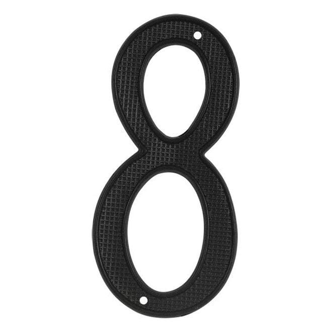 4" House Numbers - Black