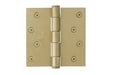 Emtek 91014 4" Square Corners Residential Plain Bearing in Satin Brass