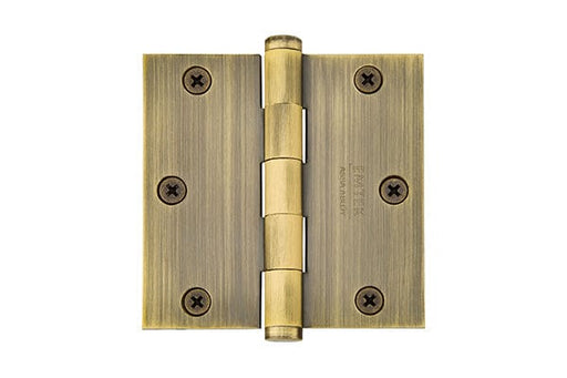 Emtek 96113 3.5" Square Corners Solid Brass Residential Plain Bearing in French Antique