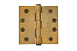 Emtek 4.5" Square Corners Solid Brass Heavy Duty Plain Bearing in French Antique