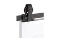 Emtek 8' Classic Top Mount Barn Door Kit in Flat Black