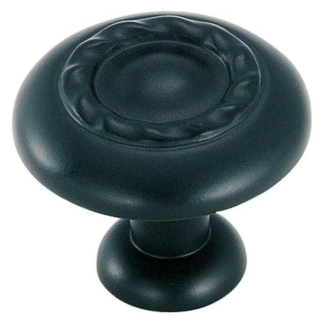 Amerock Inspirations 1 1/4" Rope Cabinet Knob in Flat Black