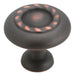 Amerock Inspirations 1 1/4" Rope Cabinet Knob in Oil Rubbed Bronze