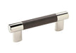 Amerock Esquire 3" & 3 3/4" Cabinet Pull in Polished Nickel Black Bronze