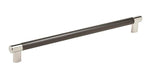 Amerock Esquire 12 5/8" Cabinet Pull in Polished Nickel Gun Metal