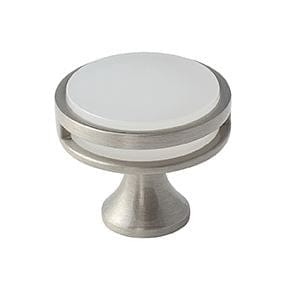 Amerock Oberon 1 3/8" Cabinet Knob Frosted in Satin Nickel