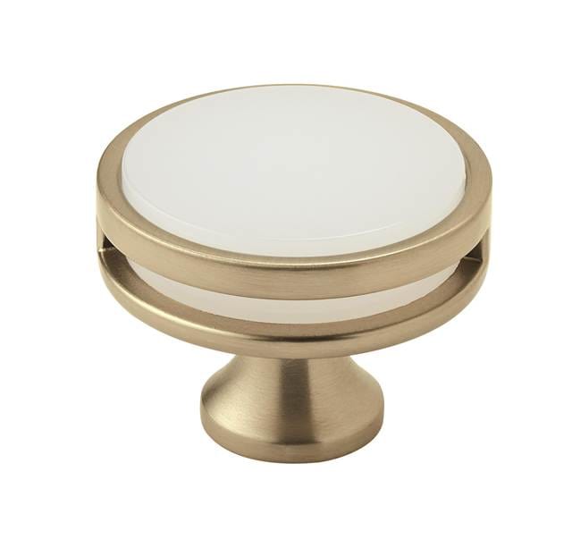 Amerock Oberon 1 3/4" Cabinet Knob Frosted Golden Champagne
