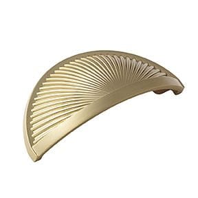 Amerock Sea Grass 3" CTC Cup Pull in Golden Champagne
