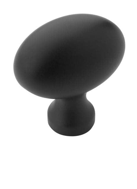 Amerock Allison 1 3/8" Cabinet Egg Knob in Flat Black