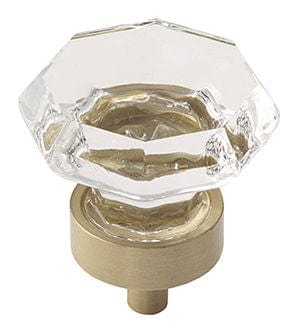 Amerock Traditional Classics 1 5/16" Cabinet Knob Crystal Golden Champagne