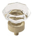 Amerock Traditional Classics 1 5/16" Cabinet Knob Crystal Golden Champagne