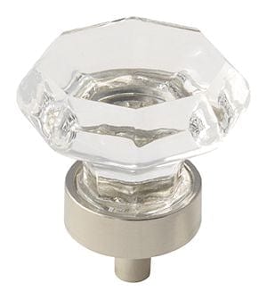 Amerock Traditional Classics 1 5/16" Cabinet Knob Crystal Polished Nickel