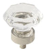 Amerock Traditional Classics 1 5/16" Cabinet Knob Crystal Polished Nickel