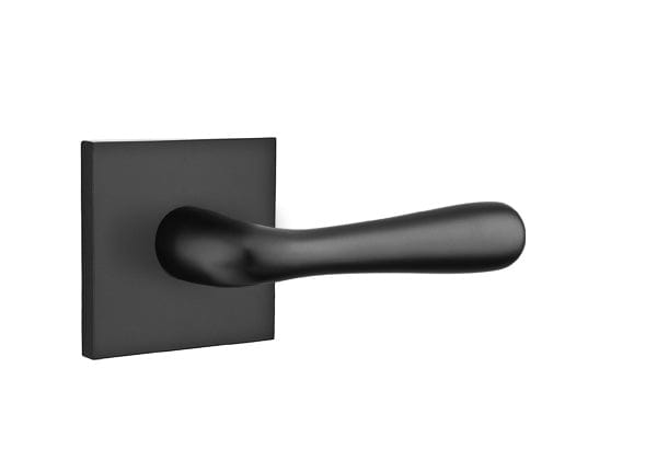 Emtek Baden Single Cylinder Handleset - Flat Black