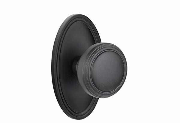Emtek Norwich Knob with Oval Rosette
