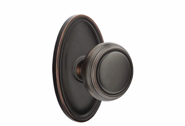 Emtek Norwich Knob with Oval Rosette