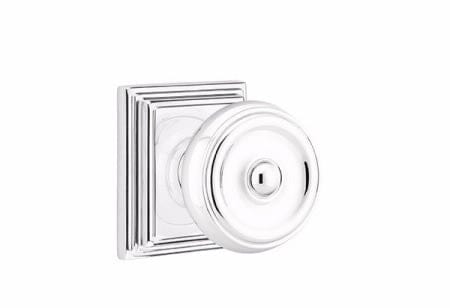 Emtek Waverly Knob with Wilshire Rosette