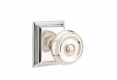 Emtek Waverly Knob with Wilshire Rosette