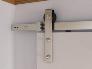 Orca 6' Flat Track Barn Door Kit With Traditional Drop Hanger