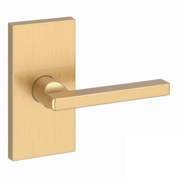 Baldwin Reserve Contemporary Square Lever With Contemporary Rectangular Rose