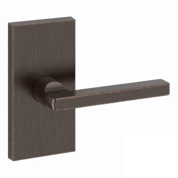 Baldwin Reserve Contemporary Square Lever With Contemporary Rectangular Rose